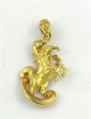 14K Gold Charm-Pair of Horses