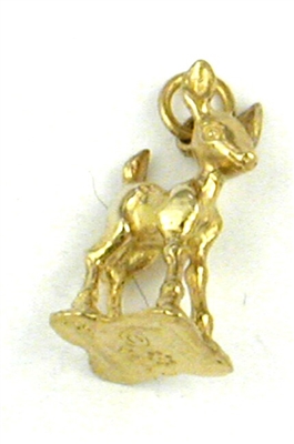 14K Gold Charm-Bambi Deer