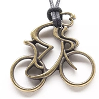 Brass Necklace/Pendant- Bicycle-Bike-Unisex