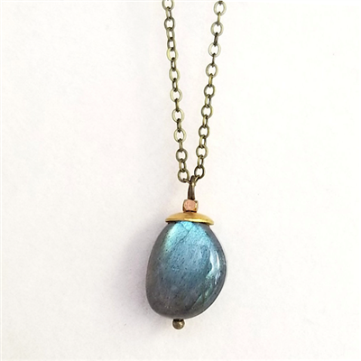 Labradorite Nugget Necklace