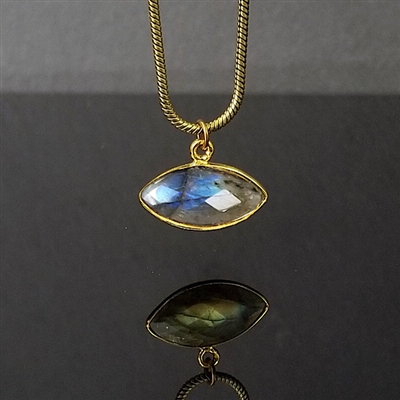 Marquise Labradorite Necklace