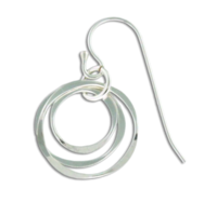 Sterling Silver "Echo Link" Earrings
