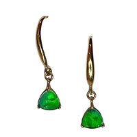 14k Drop Earrings- Ammolite