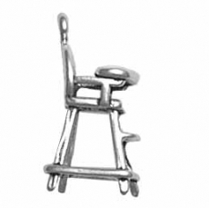 Sterling Silver Charm-Baby's High Chair