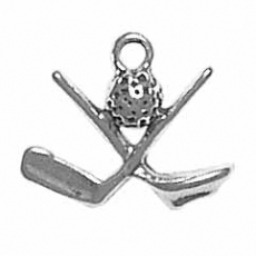 Sterling Silver Charm-Golf Clubs