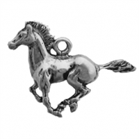 Sterling Silver Charm-Horse-Galloping Mustang