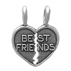 Sterling Silver Charm-Best Friends