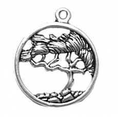 Sterling Silver Charm-Cypress Tree