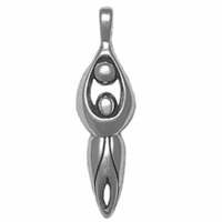 Sterling Silver Pendant-Moon Goddess