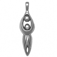 Sterling Silver Pendant-Moon Goddess