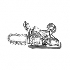 Sterling Silver Charm-Chain Saw