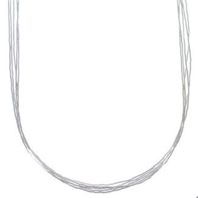 20" Liquid Silver Necklace-5 Strands