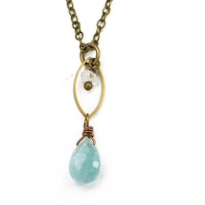 Amazonite Necklace- "Tiny Origins"