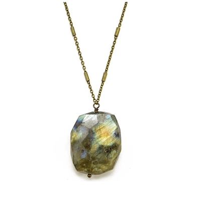 Labradorite Necklace- Flash Dance