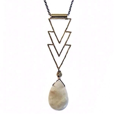 Long Moonstone Necklace