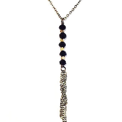 Black Crystal Necklace