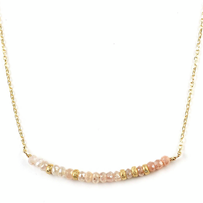 Blush Corundum Necklace