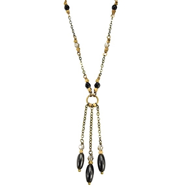 Black Onyx Necklace- â€œDahliaâ€