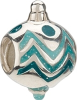 1/2 price-Chamilia Bead-Holiday Ornament Swirl-Retired