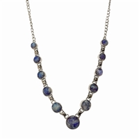 Sterling Silver Necklace- Blue Moonstone