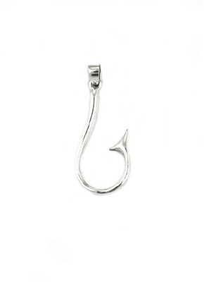 Sterling Silver Fish Hook Pendant