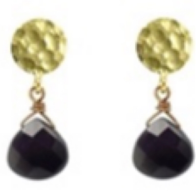 Black Onyx Post Earrings