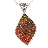 Sterling Silver Pendant- Ammolite