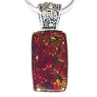 Sterling Silver Pendant- Ammolite