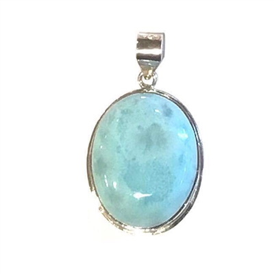 Sterling Silver Pendant/Necklace- Larimar