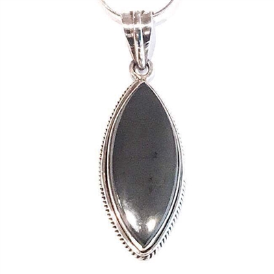 Sterling Silver Pendant- Hematite