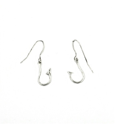Sterling Silver Fish Hook Earrings