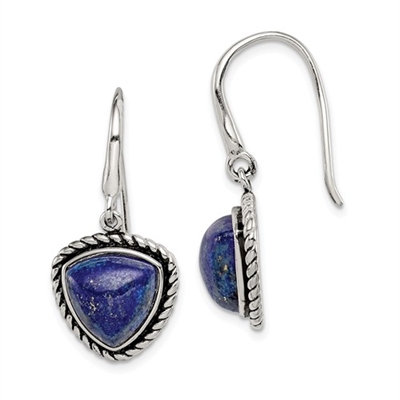 Sterling Silver Lapis Earring