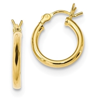 14K Gold-Filled Polished Hoop Earrings