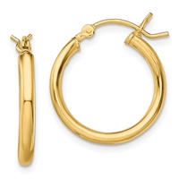 14K Gold-Filled Polished Hoop Earrings