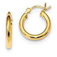 14K Gold-Filled Polished Hoop Earrings