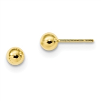 5mm Round Polished Ball Post Earrings-14k over Sterling Silver