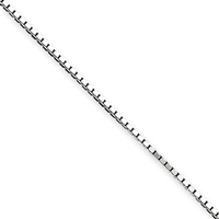 1mm Box Chain-Sterling Silver-16"