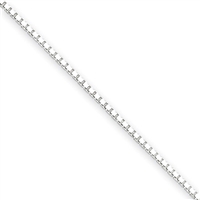 1.25 mm Box Chain-Sterling Silver-18"