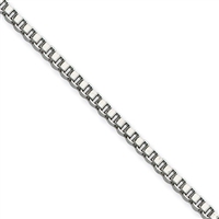 2mm Stainless Steel Box Chain- 18"