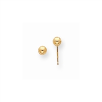 14K Yellow Gold 4mm Polished Ball Post Earring