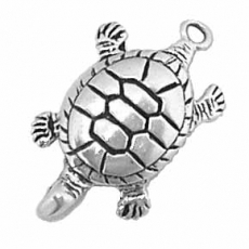 Sterling Silver Charm-Large Turtle