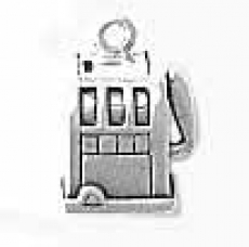 Sterling Silver Charm-Small Slot Machine