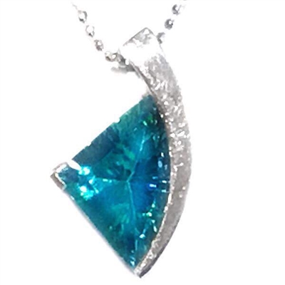 Sterling Silver Pendant- Pariaba Topaz