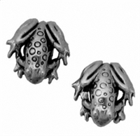 Sterling Silver Post Earring-Frog