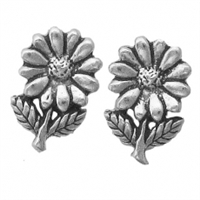 Sterling Silver Post Earring-Flower