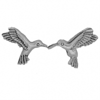 Sterling Silver Post Earring-Hummingbird
