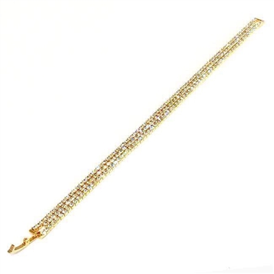 Triple Row Crystal Tennis Bracelet by Twistals