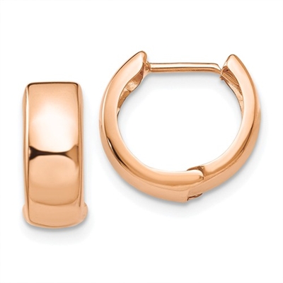 14k Rose Gold "Huggie" Earrings