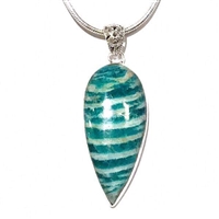 Sterling Silver Pendant- Amazonite