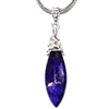 Sterling Silver Pendant--Sapphire- September Birthstone